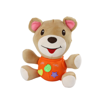Pluszowy Miś Interaktywny Pluszak Pomarańczowy Grający 23 cm