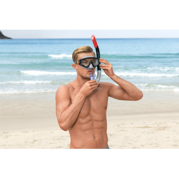 Zestaw Do Nurkowania Maska, Rurka, Płetwy Czarny Bestway 25020