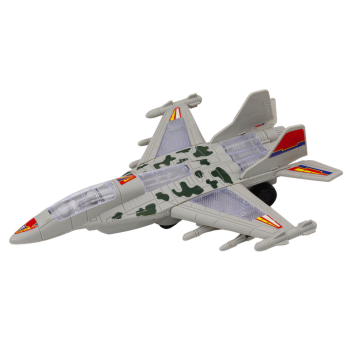 Myśliwiec Militarny F35 Jeżdżący Światła Dźwięki Szary