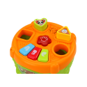 Bębenek Interaktywny Edukacyjny Kształty Zielono- Pomarańczowy
