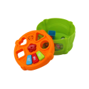 Bębenek Interaktywny Edukacyjny Kształty Zielono- Pomarańczowy