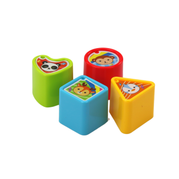 Bębenek Interaktywny Edukacyjny Kształty Zielono- Pomarańczowy