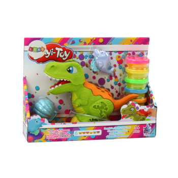 Zestaw Ciastoliny Dinozaur 6 Kolorów Formy Delfinek Muszelka