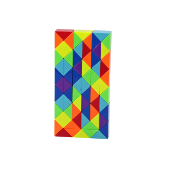 Klocki Gra Zręcznościowa Układanka Wąż Edukacyjny Kolorowy 72 ele.