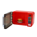 Kuchenka Mikrofalowa Mikrofala Zabawkowa Czerwona Dodatki