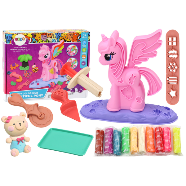 Ciastolina Jednorożec DIY Masa Plastyczna Zestaw Akcesoria