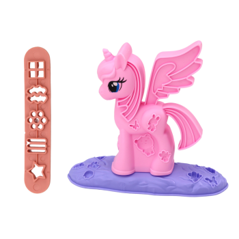 Ciastolina Jednorożec DIY Masa Plastyczna Zestaw Akcesoria