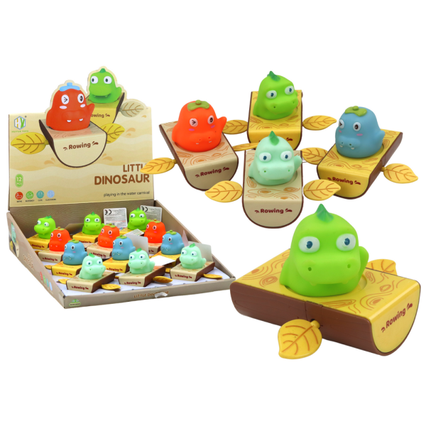 Zabawka Do Kąpieli Nakręcana Dinozaur w Łódce