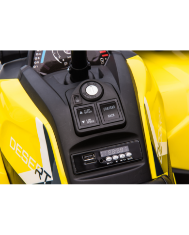 Quad na Akumulator XMX607 Dla Dzieci Światła LED MP3 Żółty