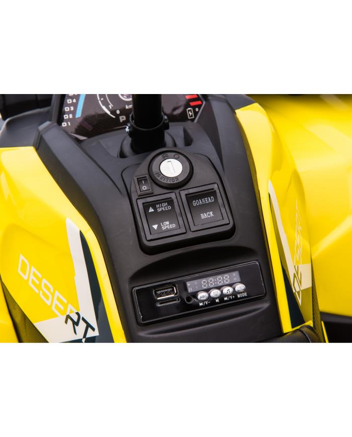 Quad na Akumulator XMX607 Dla Dzieci Światła LED MP3 Żółty