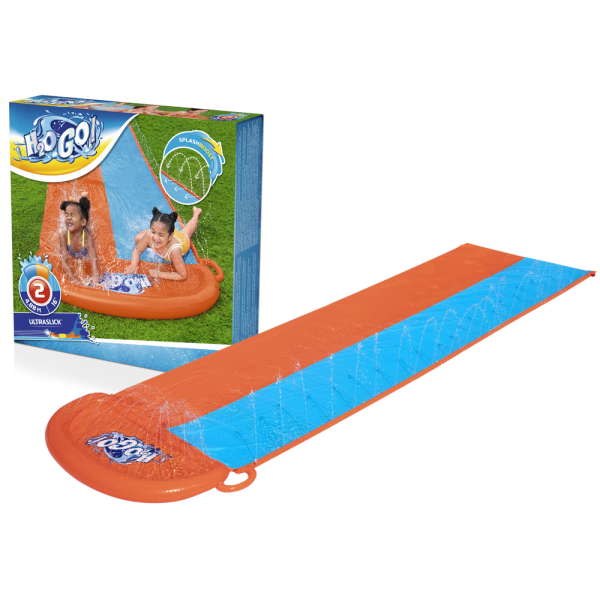 Ślizg Ślizgawka Wodna Podwójna Zjeżdżalnia 4.88m Bestway 52328