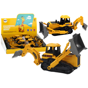 Koparka Gąsienicowa Pojazd Budowlany 2 Łyżki Żółta