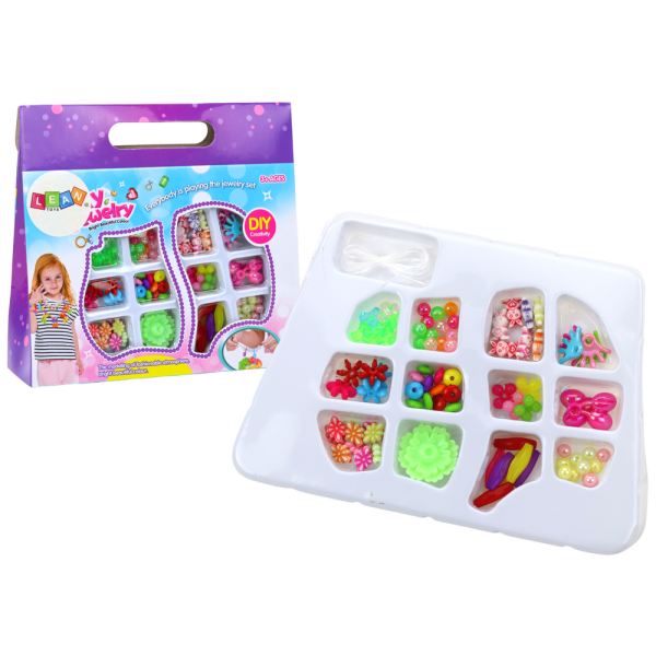 Zestaw Kreatywny Koraliki Do Tworzenia Biżuterii Kolorowe