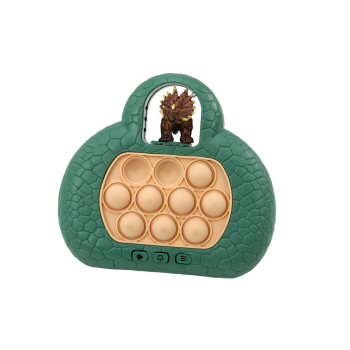 Gra Zręcznościowa Pop It Dinozaur Konsola 4 Tryby Gry Zielona