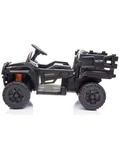 Auto na akumulator BDM0926 Dla Dzieci Światła LED MP3 Pilot Czarne