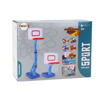 Kosz do Koszykówki Regulowany Piłka Pompka 138cm Niebieski