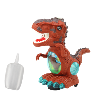 Dinozaur Tańczący Czujnik Przeszkód Światła Dźwięki Brązowy