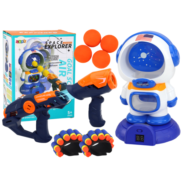Gra Zręcznościowa Strzelanie Do Astronauty 2 Pistolety Kulki Strzałki