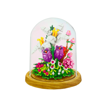 Zestaw Klocków Kwiaty W Gablotce 487 Elementów