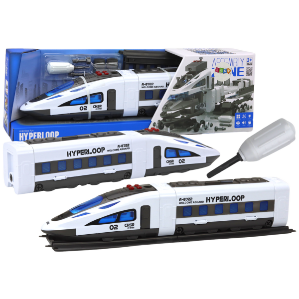 Pociąg Kolejka Do Skręcania Śrubokręt Tory Światła Dźwięki