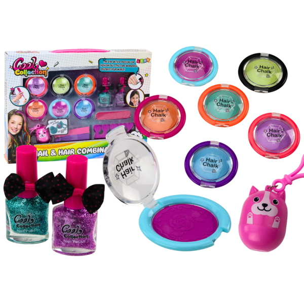 Zestaw Piękności Do Makijażu Stylizacji Paznokci Cienie Lakiery