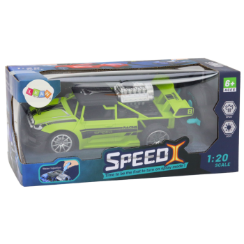 Autko Zdanie Sterowane RC 1:20 Efekt Dymny Światła Zielony