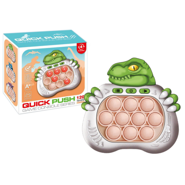 Gra Sensoryczna Dinozaur Pop It Na Baterie Światła Dźwięki Zielony