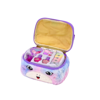 Zestaw Piękności W Pluszowej Kosmetyczce Jednorożec Lakiery Cienie