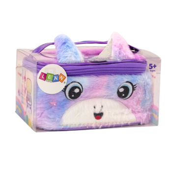 Zestaw Piękności W Pluszowej Kosmetyczce Jednorożec Lakiery Cienie