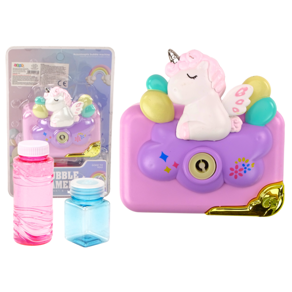 Maszynka Do Baniek Mydlanych Aparat Fotograficzny z Jednorożcem