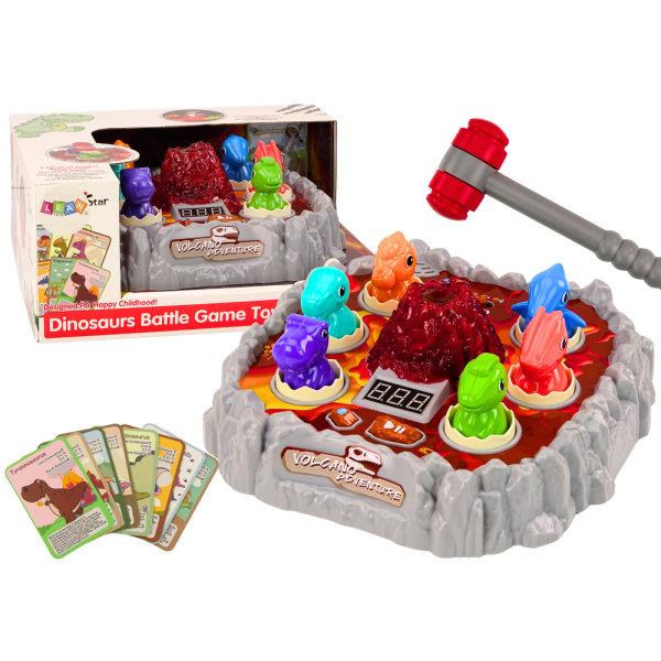 Gra Zręcznościowa Wac A Mole Dinozaury Wulkan Efekt Dymny Światła Dźwięki