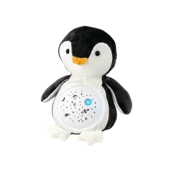 Pluszowy Miś Usypiający Światła Dźwięki Tryb Nocny i Dzienny Pingwin