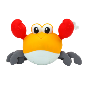 Zabawka Do Kąpieli Nakręcany Krab Chodzi Pływa Niebieski Żółty