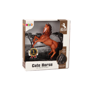 Figurka Konia Brązowy Koń Stojący Stajnia Farma Cute Horse