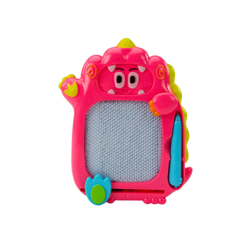 Tablica Do Rysowania Gra Kieszonkowa 2w1 Dinozaur Różowy