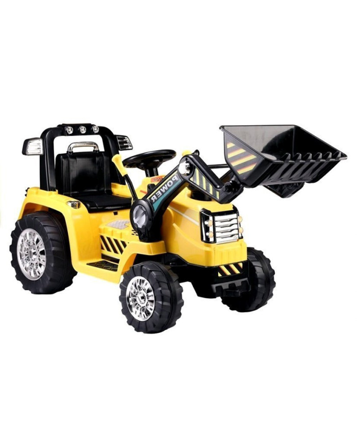 Traktor Koparka Na Akumulator ZP1005 Dla Dzieci Z Ruchomą Łyżką Żółta