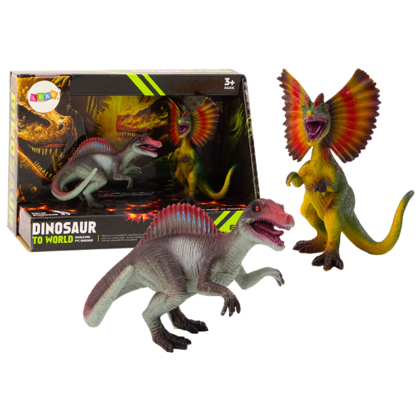 Figurki Dinozaurów Spinozaur Dilofozaur Zestaw 2el