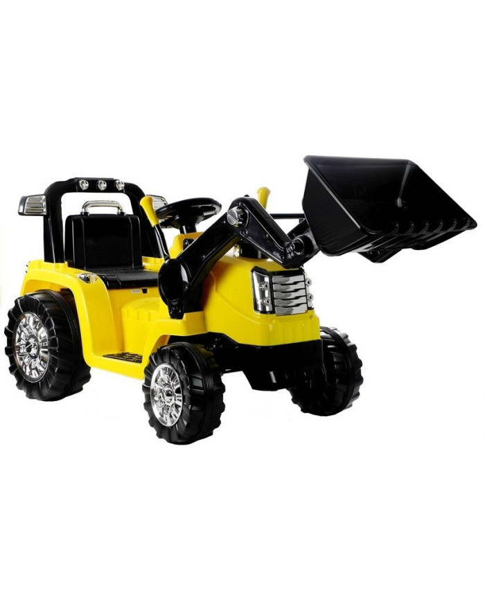 Traktor Koparka Na Akumulator ZP1005 Dla Dzieci Z Ruchomą Łyżką Żółta