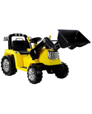 Traktor Koparka Na Akumulator ZP1005 Dla Dzieci Z Ruchomą Łyżką Żółta