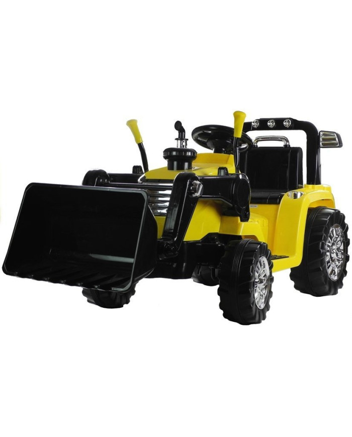 Traktor Koparka Na Akumulator ZP1005 Dla Dzieci Z Ruchomą Łyżką Żółta
