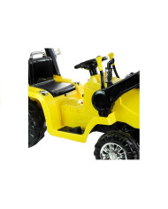 Traktor Koparka Na Akumulator ZP1005 Dla Dzieci Z Ruchomą Łyżką Żółta