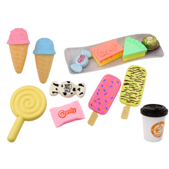 Cukiernia Kawiarnia Zestaw Słodycze Figurki Kawa Ciasto 25 ele.