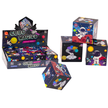 Magiczna Kostka Układanka Edukacyjna Kosmos Puzzle Gra Logiczna