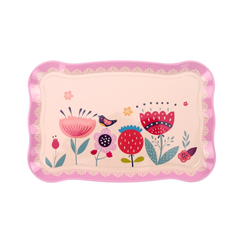 Zestaw Do Kawy Herbaty Filiżanki Czajnik Taca Różowy Kawiarnia 12 ele.