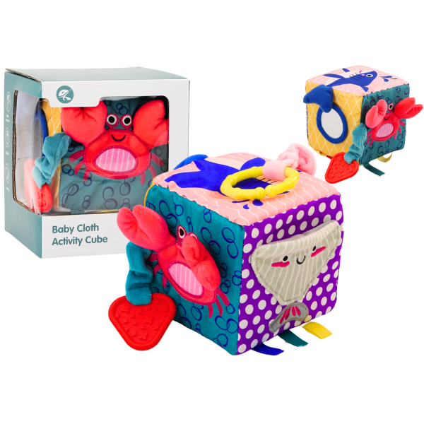 Kostka Sensoryczna Morskie Zwierzęta Szeleszcząca Interaktywna Edukacyjna