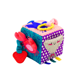 Kostka Sensoryczna Morskie Zwierzęta Szeleszcząca Interaktywna Edukacyjna