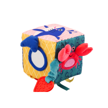 Kostka Sensoryczna Morskie Zwierzęta Szeleszcząca Interaktywna Edukacyjna