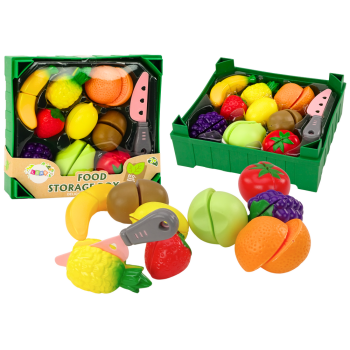 Zestaw Owoców Do Krojenia w Skrzynce 9 El Nóż Zielony