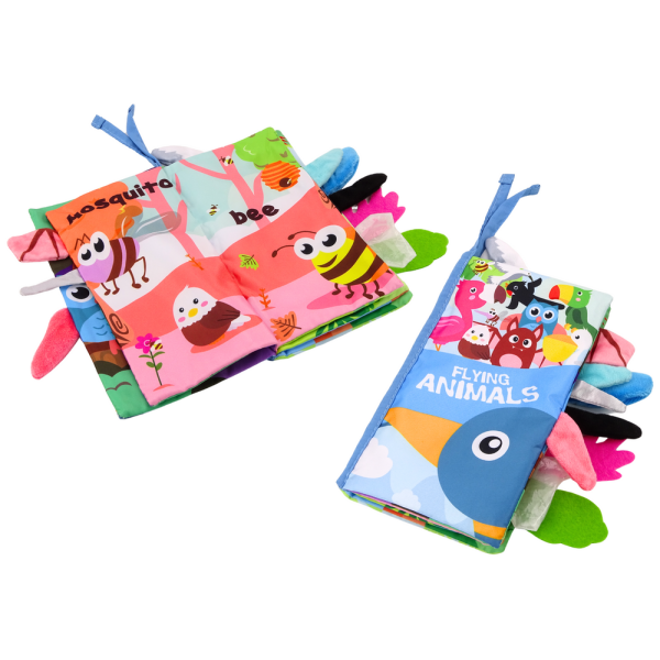 Książeczka Miękka Zwierzęta Ptaki Latające Szeleszcząca Kolorowa
