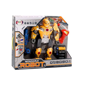 Robot Do Skręcania Broń Wiertarka Śrubokręt Światła Dźwięk Żółty